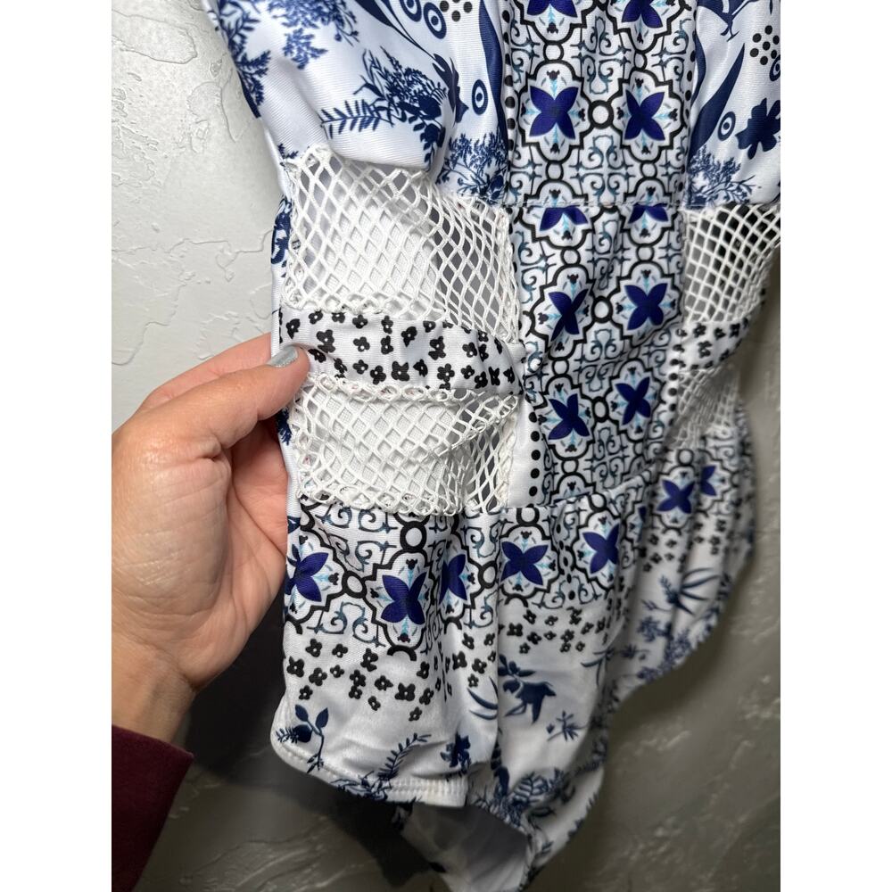 NWT WILA floral‎ one piece swim suit womens medium resort cruise tropical - Picture 2 of 6